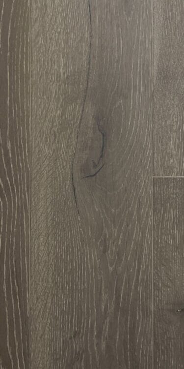 Dark ash grey wood floor - Vintage White
