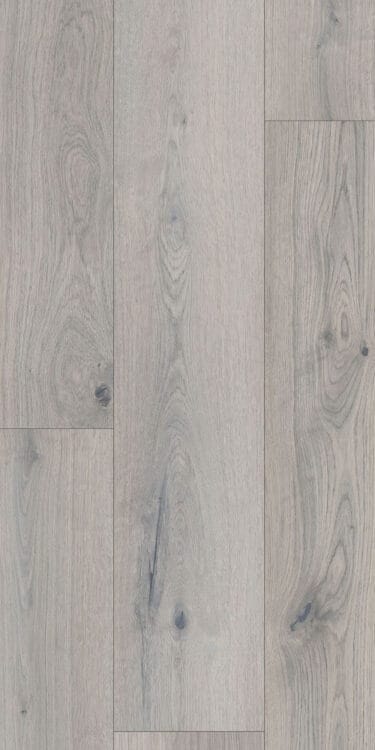Close-up of a floor. Horizon Harmony Collection: Dawn Mist Gray.